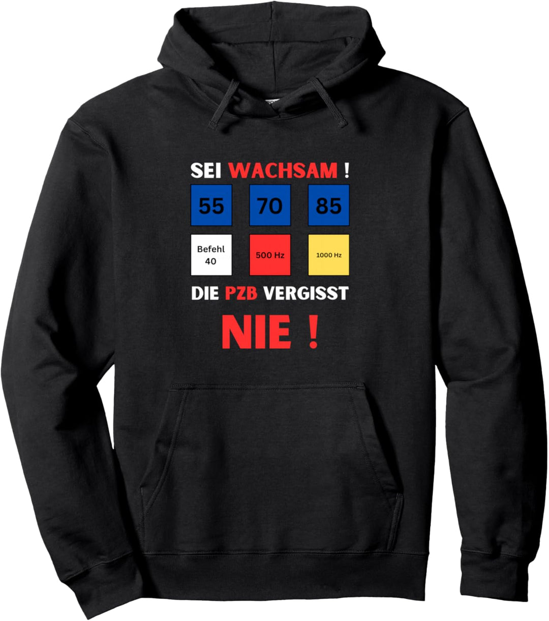 Lokführer Lustiges PZB Design Insider Joke Eisenbahn Fan Pullover Hoodie