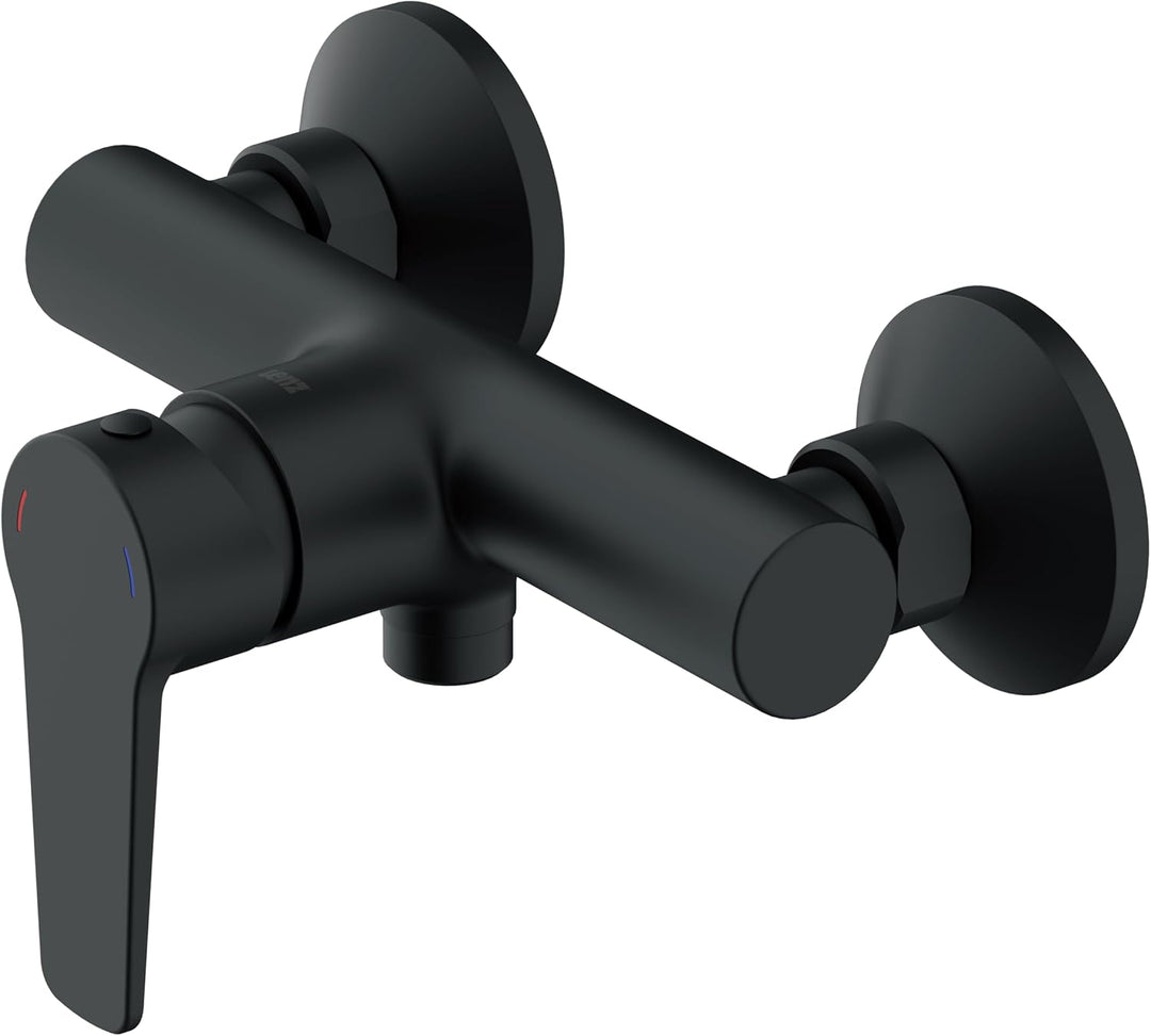 Lenz Brausearmatur MOLA in schwarz-matt – hochwertige und moderne Brausearmatur – mit Anti-Fingerabd