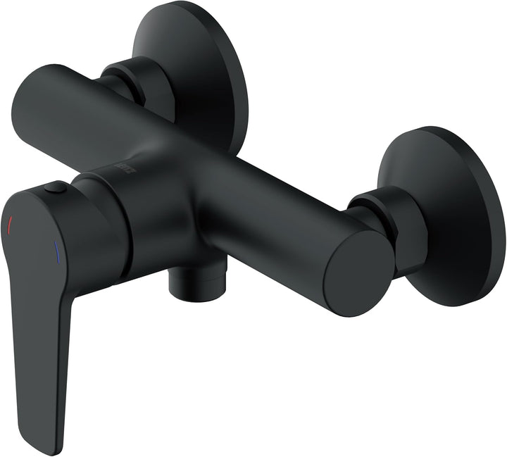 Lenz Brausearmatur MOLA in schwarz-matt – hochwertige und moderne Brausearmatur – mit Anti-Fingerabd