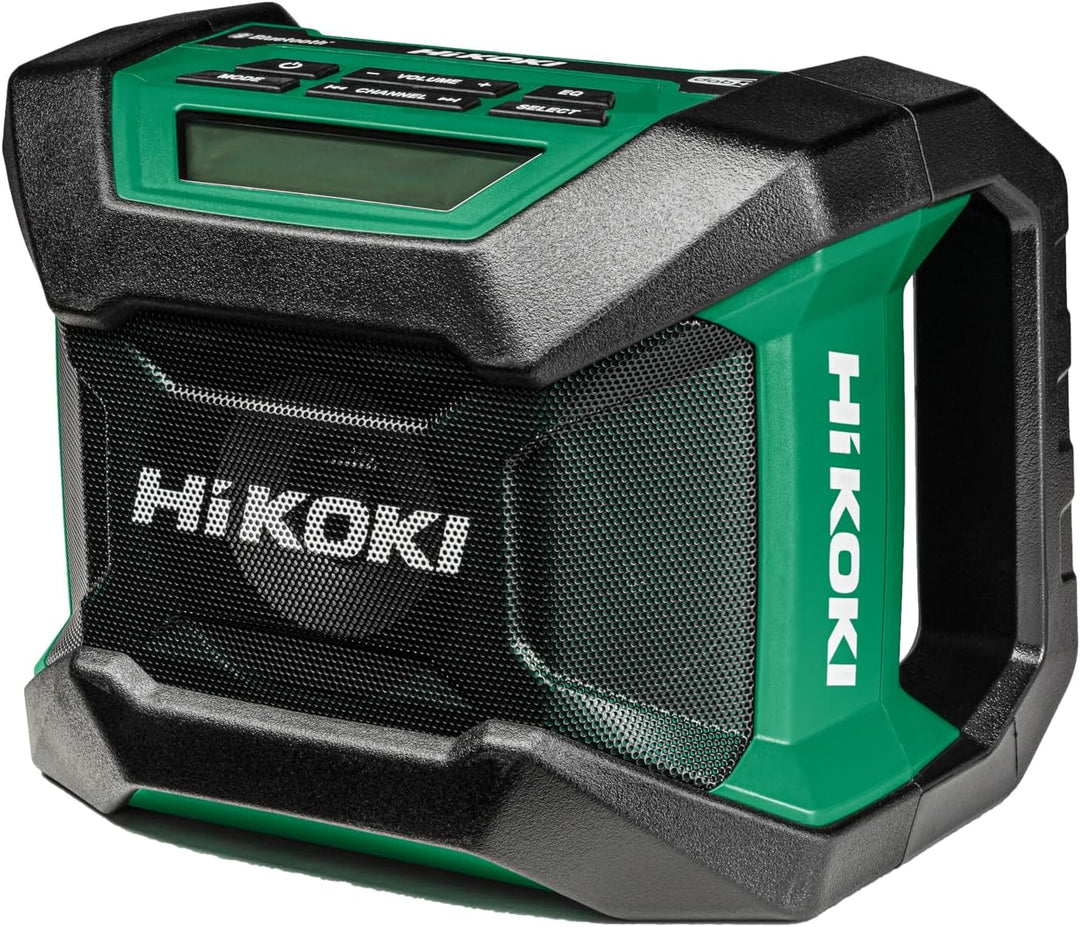 HiKOKI Akku-Baustellenradio UR18DA (Schnurloses Radio, Radiofrequenz: FM/DAB, kann mit Netzadapter o