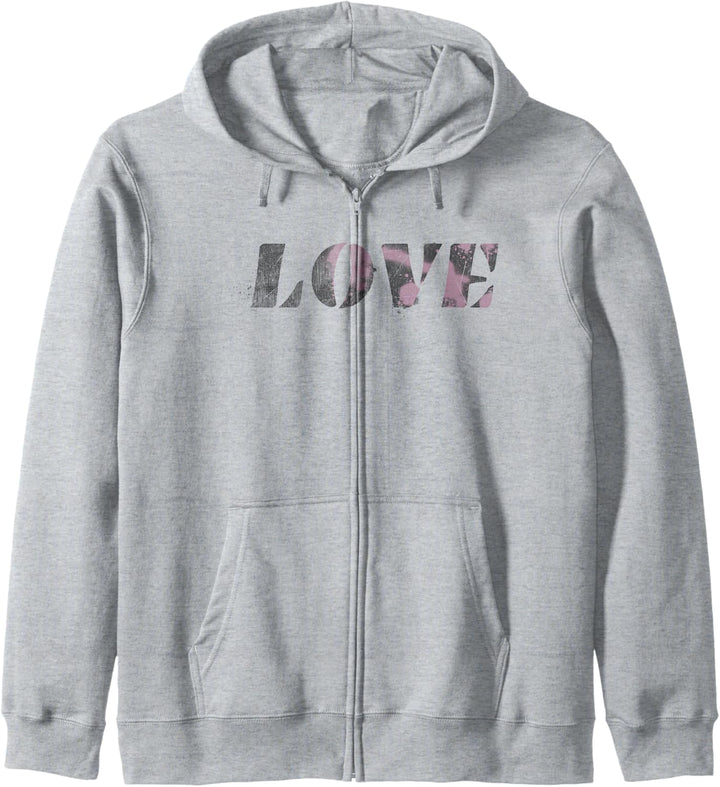Trendy Painted Love Pocket Kapuzenjacke