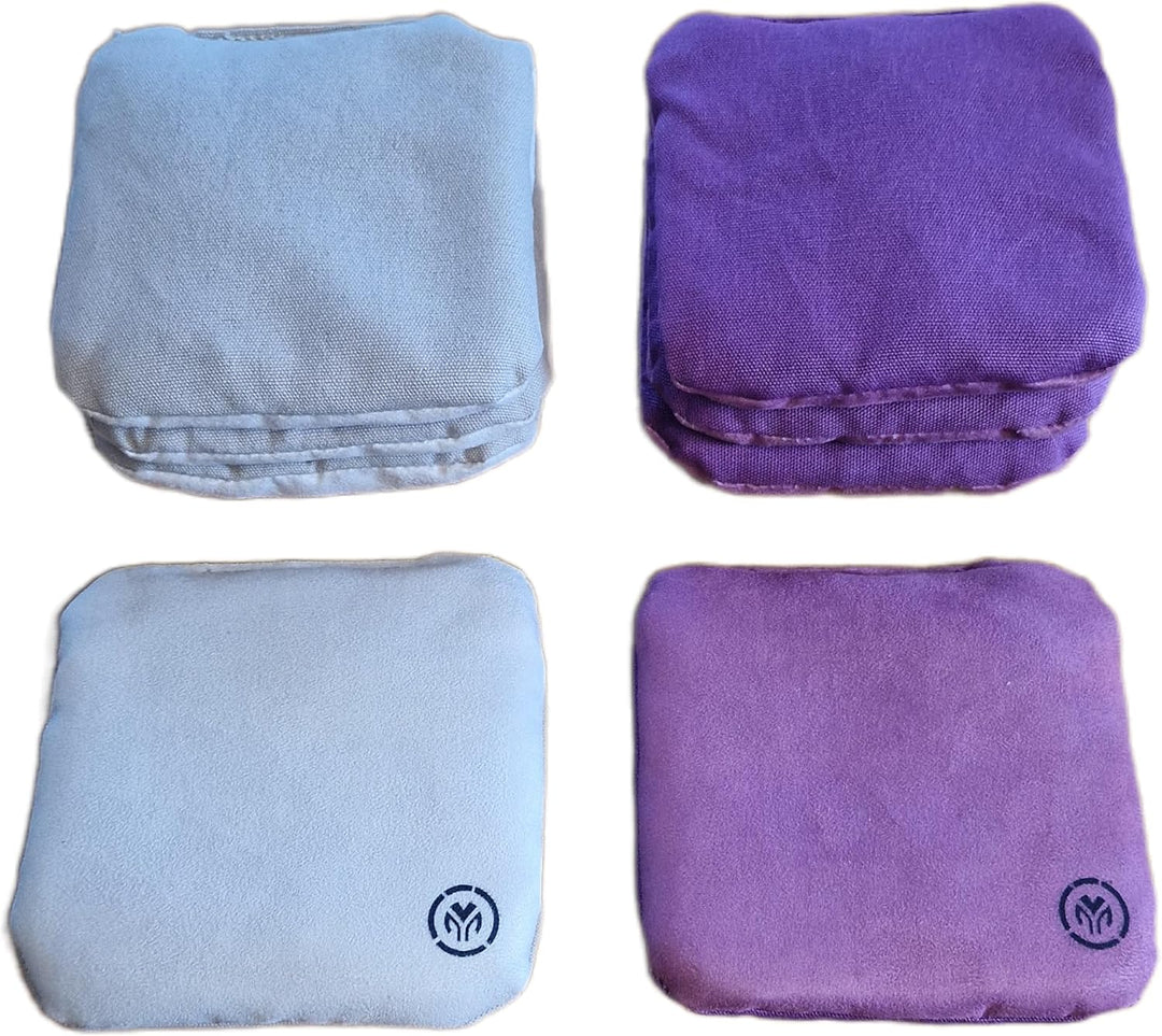 Cornhole Säckchen – Cornhole Bags Set 8 Stück – 15×15 cm Turniermass, 450 g – Doppelseitig Schnell &