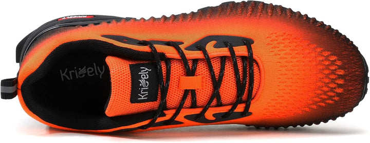 Kricely Traillaufschuhe Herren Leicht Atmungsaktiv Wanderstiefel rutschfest Laufschuhe Outdoor Fitne