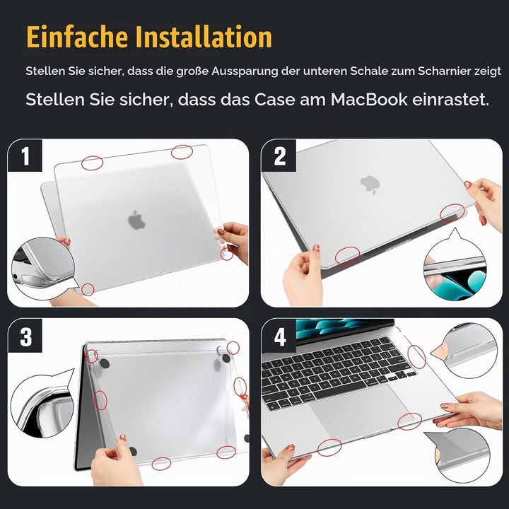 Fintie Hülle Kompatibel mit MacBook Air 15 Zoll M5 M4 M3 M2 A3448 A3241 A3114 A2941 (2026-2023), [10