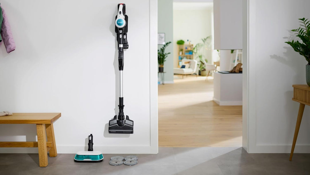 Bosch, Unlimited 7 ProHygienic Aqua Kabelloser Staubsauger, 2-in-1 DynamicAqua Bürste, konventionell