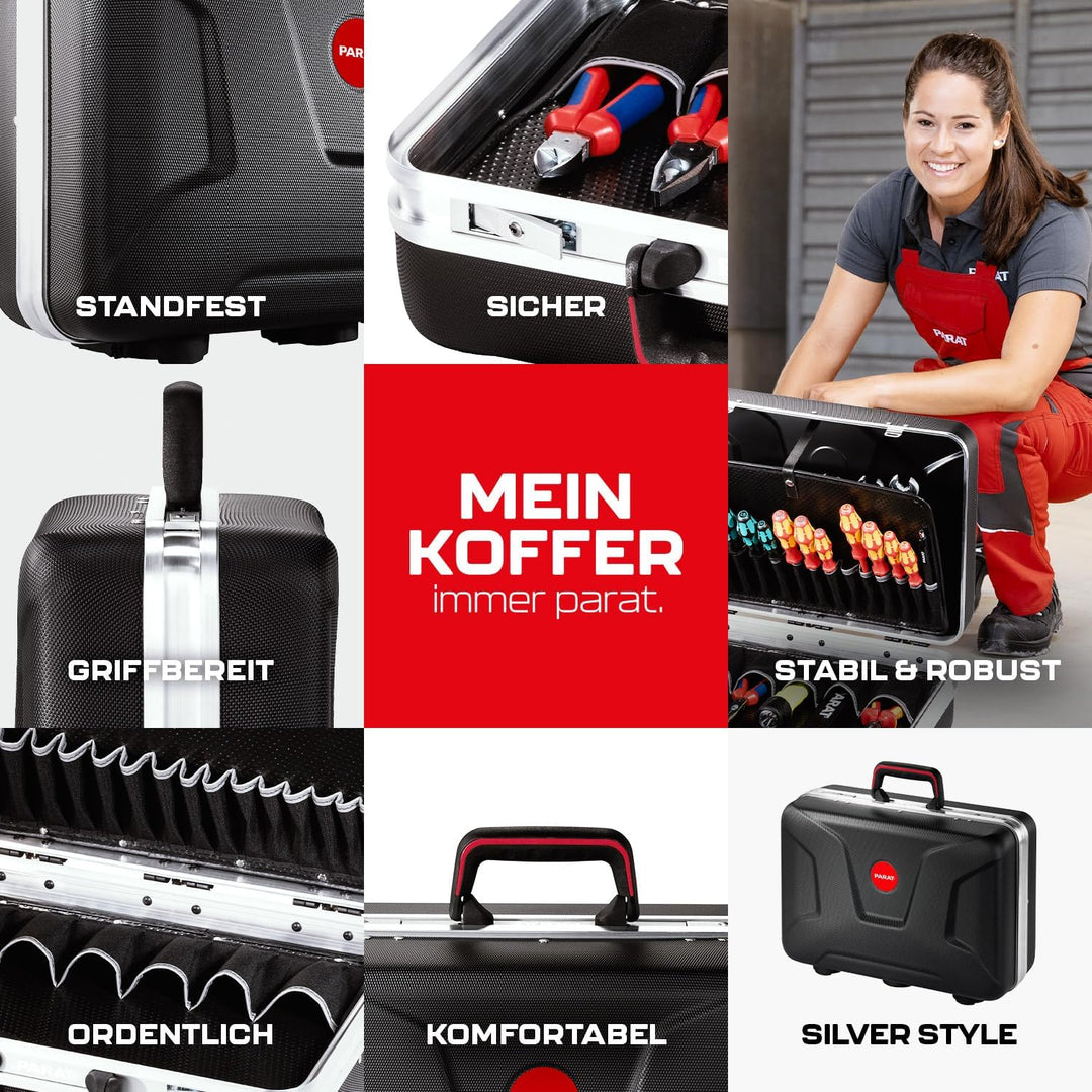 Parat Werkzeugkoffer Silver Style (Grösse L/Werkzeugtasche ohne Inhalt) 485040171 Grösse L Style, Gr