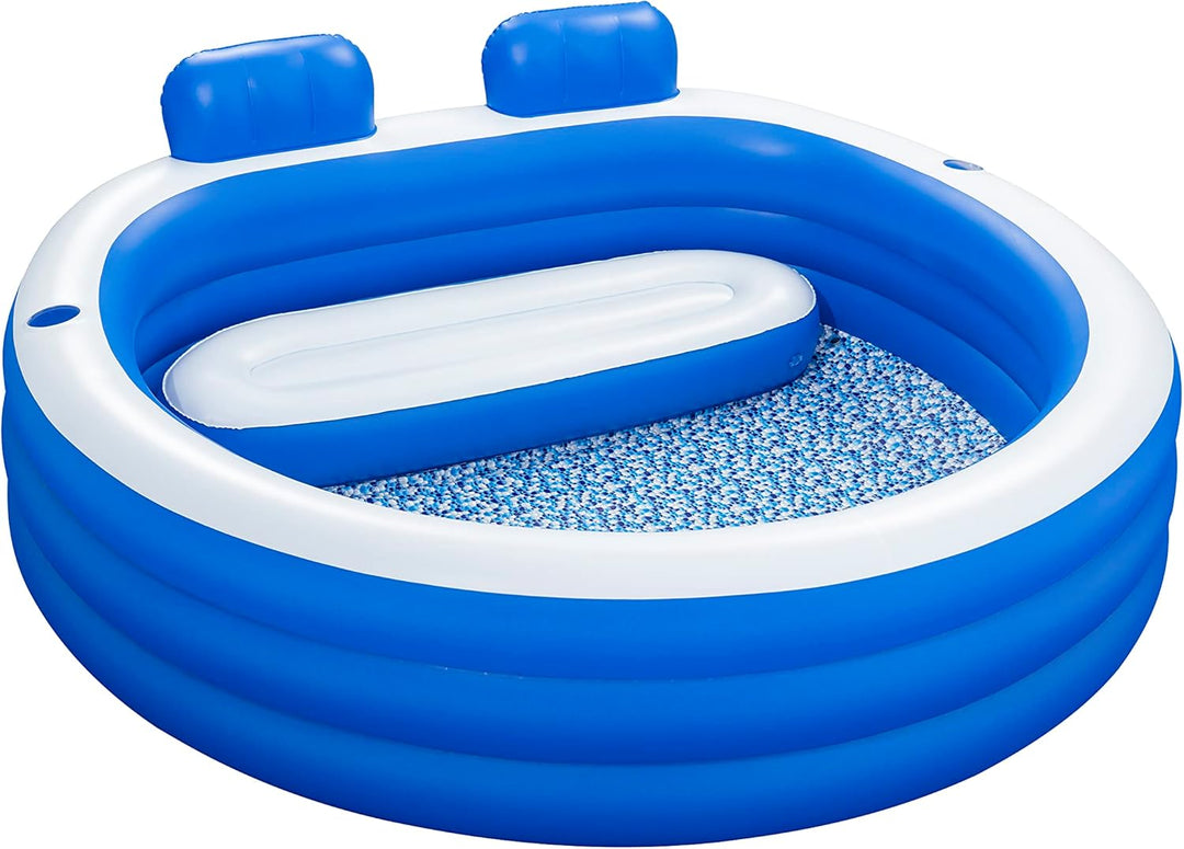 Bestway Splash Paradise Family Pool 231 x 219 x 79 cm Blau, Blau