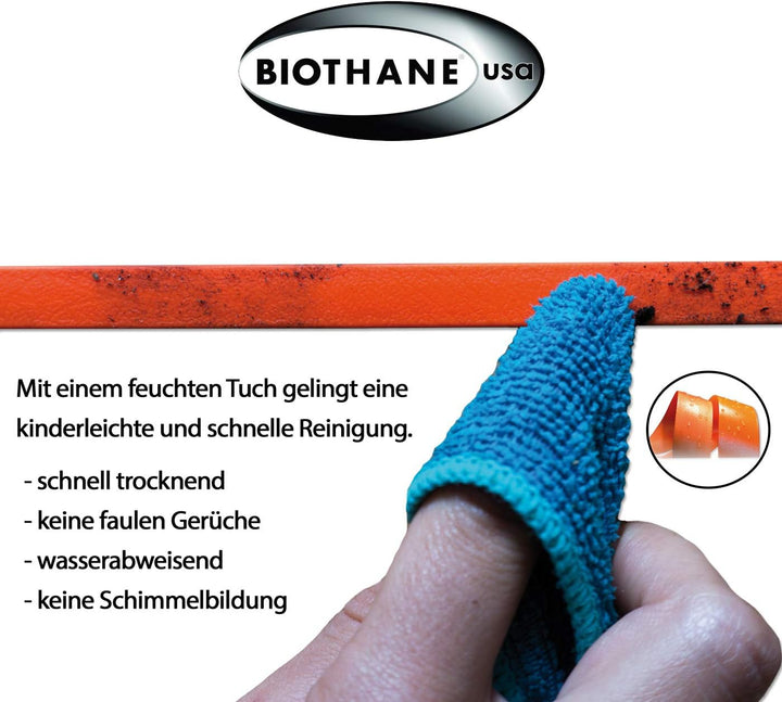 bio-leine Leichte Katzenleine aus Biothane - 10 m lang und 9mm breit I in Neonpink I Schleppleine Le