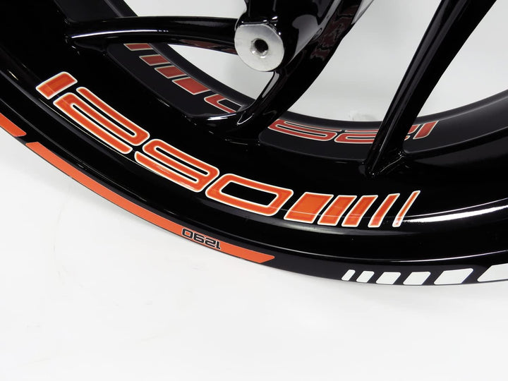 BIKE-label Felgenrand Aufkleber orange kompatibel für KTM 1290 Super Adventure S + R X710041 1290 Su