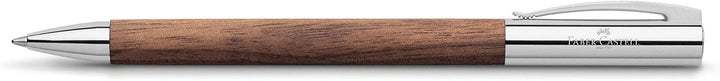 Faber-Castell 148531 - Drehkugelschreiber Ambition Nussbaum, Kugelschreiber Mine B, Schreibfarbe sch