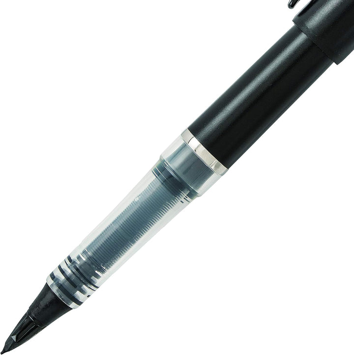 Pentel Tradio Füllfederhalter, Schreibfarbe Schwarz, Schwarz, 12 Stück Korpus schwarz matt, Korpus s