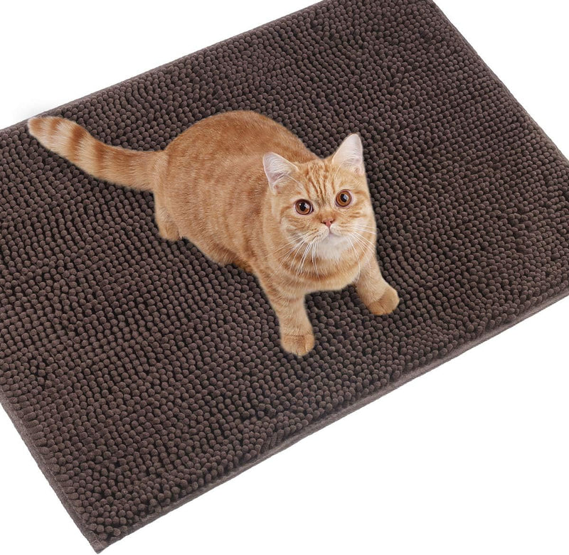 VIVAGLORY Katzenstreu-Matte, Streufangmatte, 80 × 50 cm Katzen Katzentoiletten Teppich mit Wasserdic