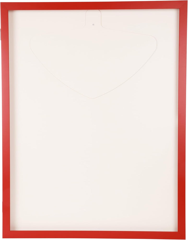 Trikotrahmen mit Drehtür – 'Rot-Blau' - Rückwand Weiss | Grösse: 90x70cm - von vorne bestückbar - st