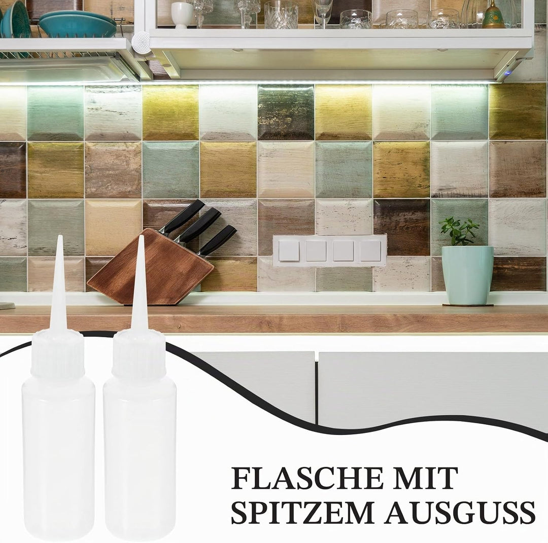 DOITOOL 20 Stücke Spritzflasche Kleine Quetschflaschen mit Kappe Nachfüllbare Condiment Squeeze Flas