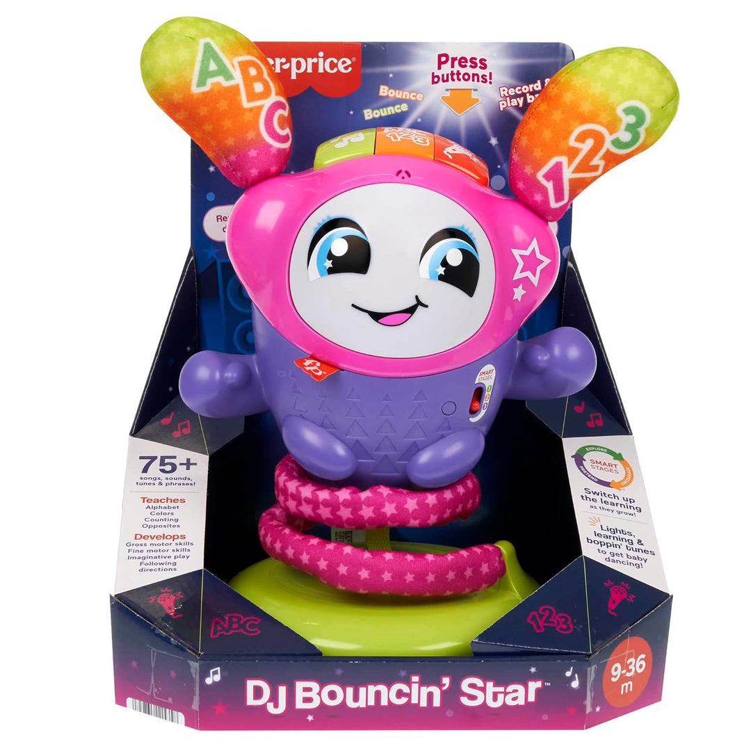 Fisher-Price DJ Tanzi BOUNCIN' Star (Deutsche Version) Elektronisches Lernspielzeug, Smart Stages-Le
