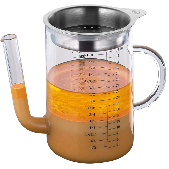 Küchenprofi 1012362800 Fett-Trennkanne, Silber / Transparent, 1er Pack, K1012362800, A