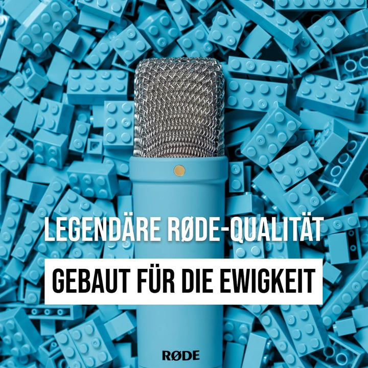 RØDE NT1 Signature Series Grossmembrankondensatormikrofon mit Schockhalterung, Popschutz und XLR-Kab