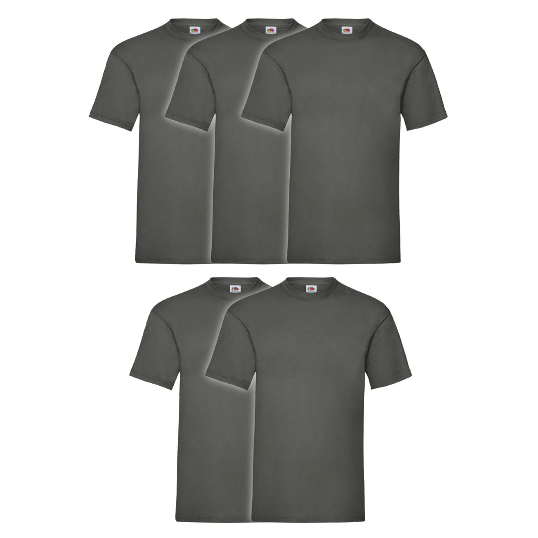 Fruit of the Loom Herren T-Shirt (5er oder 10er Pack) M Graphit, M Graphit
