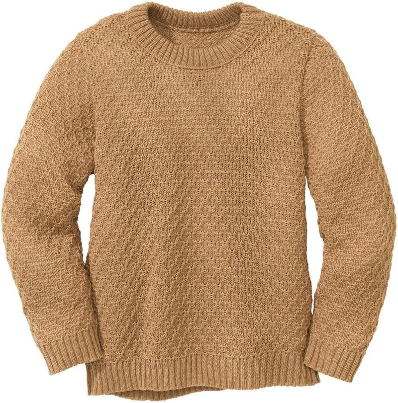 Disana Aran-Pullover, 100% Bio-Merinowolle GOTS, IVN Best | besonders warm | Kleinkind Kind Unisex |