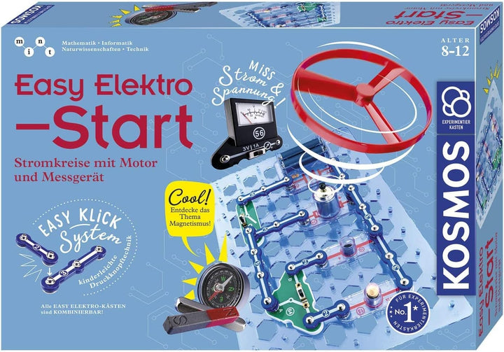Kosmos 620547 Easy Elektro - Start, Spannende Stromkreise mit Motor und Messgerät erforschen, Experi