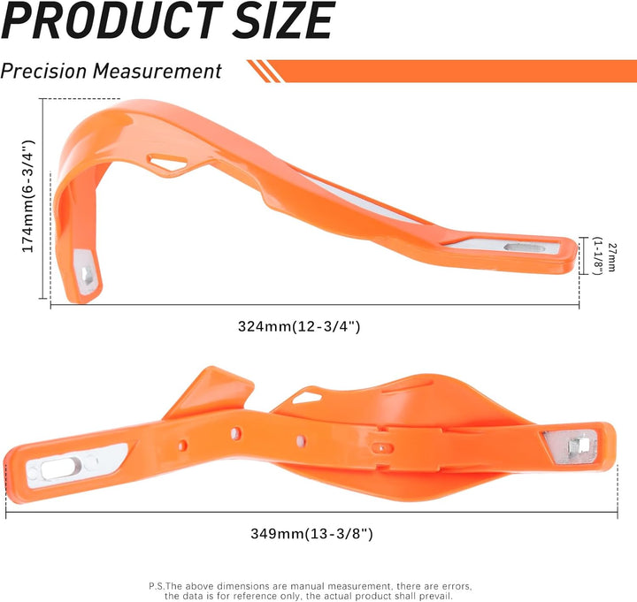 DREAMIZER Handprotektoren Motorrad Aluminium 22mm und 28mm, Handprotektoren für Offroad ATV Dirt Pit