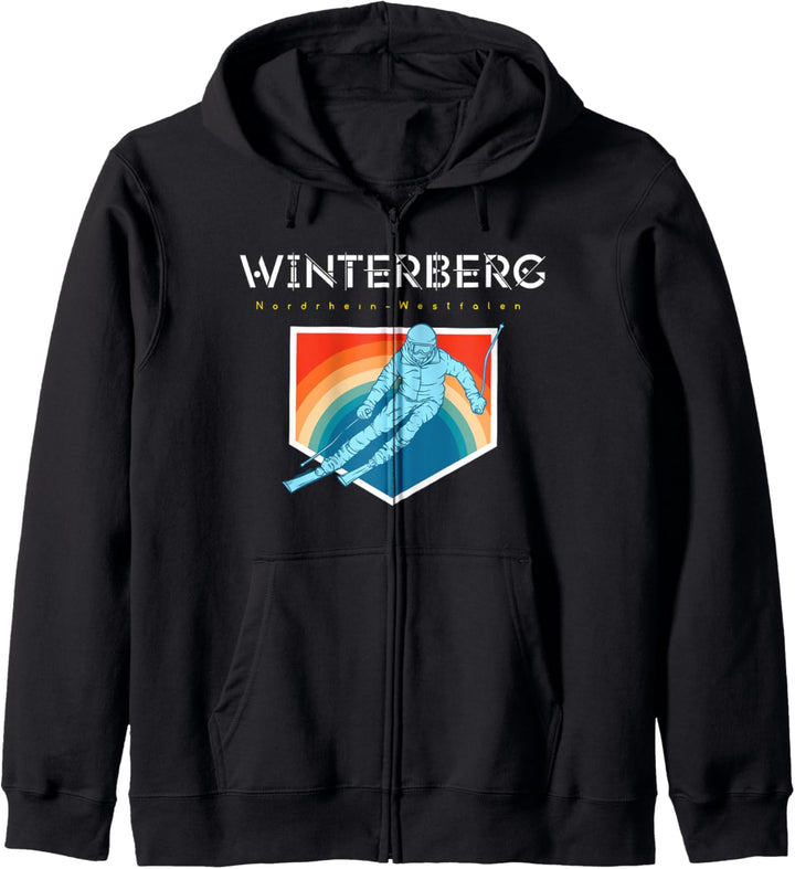 Winterberg Nordrhein Westfalen - Deutschland Retro 80s Ski Kapuzenjacke