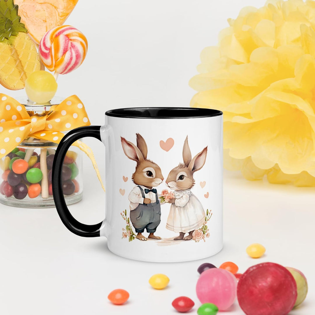 Hasen Tasse Ausgefallene Tierohren Tee Kaffee Romantische Geschenk Blumen Liebe Herz Humor Fantasie