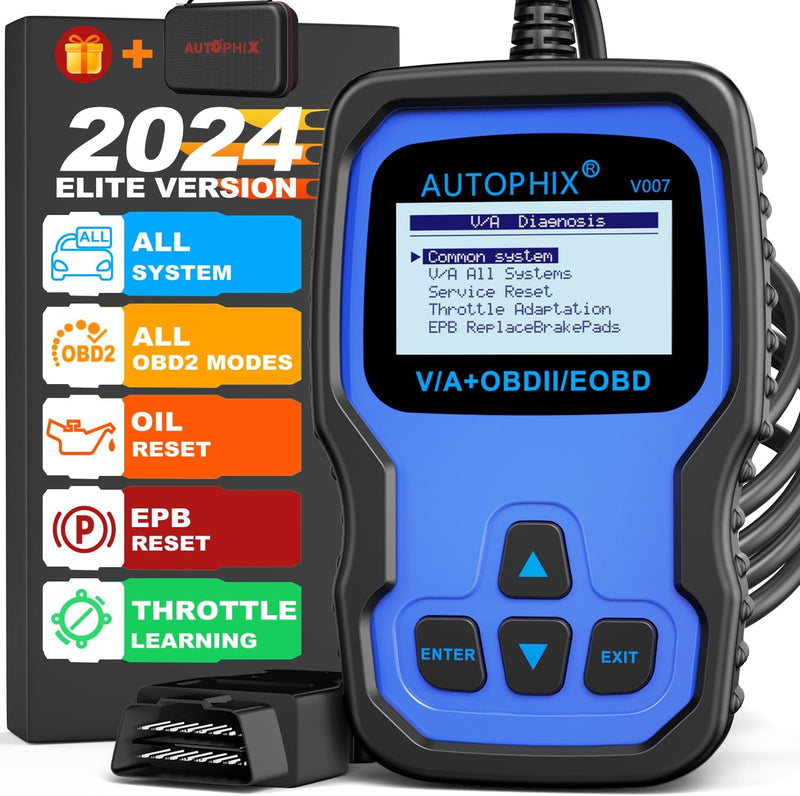 AUTOPHIX V007 OBD2 Diagnosegerät Kompatibel mit VAG mit Motor ABS Airbag Getriebe löschen Fehlercode