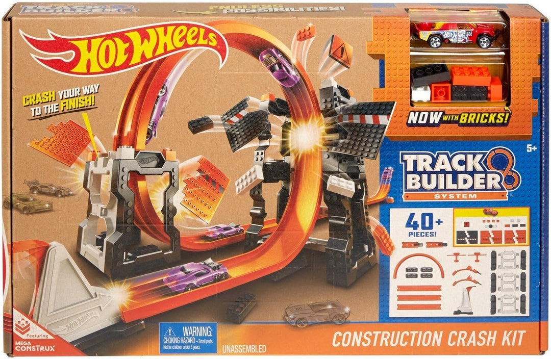 Hot Wheels Mattel DWW96 - Track Builder Mega Crashset