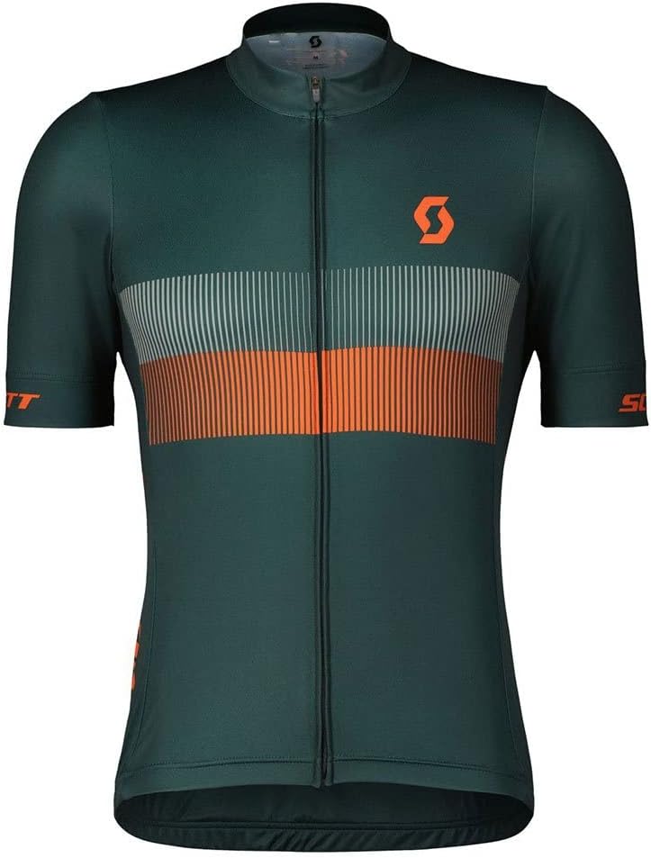 Scott RC Team 10 Fahrrad Trikot kurz schwarz/grau 2024 M Aruba Green/Braze Orange, M Aruba Green/Bra