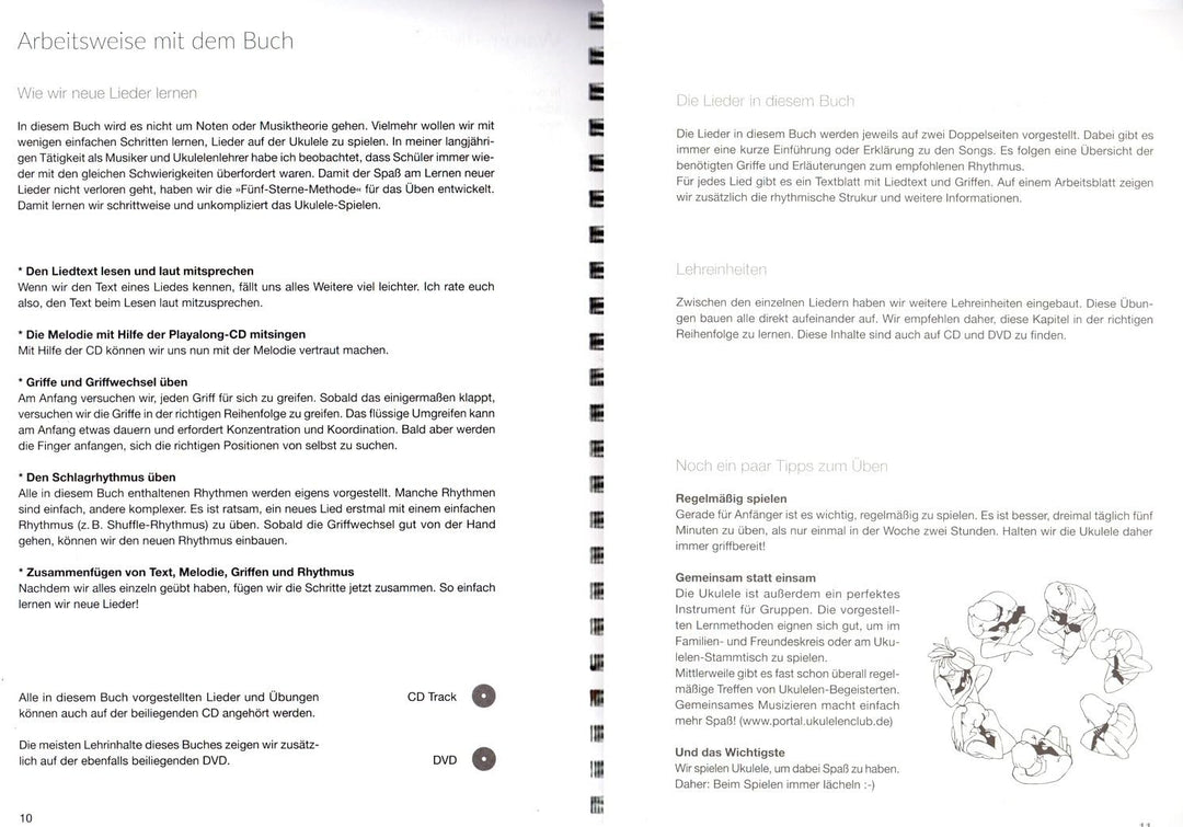 Kurt Meimer: Ukulele-Fieber - geniale Lehrbuch ohne Noten und Vorkenntnisse - Ukuleleschule mit CD,