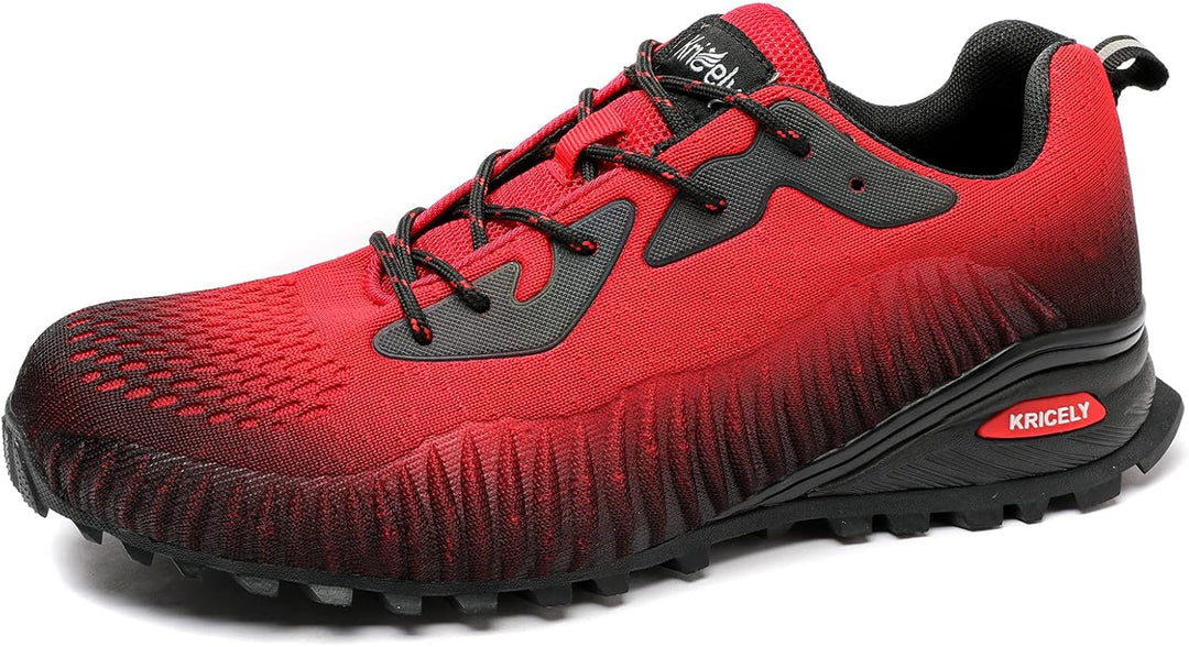 Kricely Traillaufschuhe Herren Leicht Atmungsaktiv Wanderstiefel rutschfest Laufschuhe Outdoor Fitne