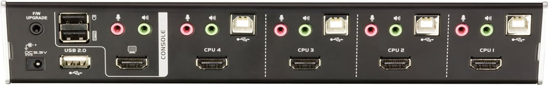 Aten CS1794 KVMP 4-fach Switch (4-polig, 4x HDMI, 4x USB), Silber