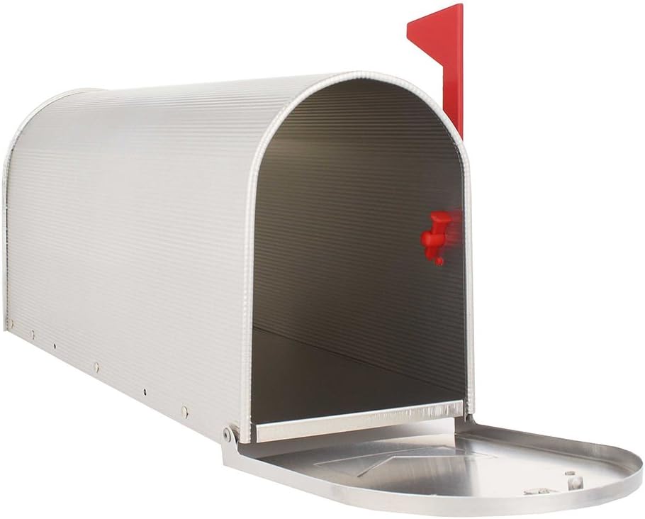 Rottner Briefkasten Mailbox ALU in Silber US Standardgrösse, Postkasten