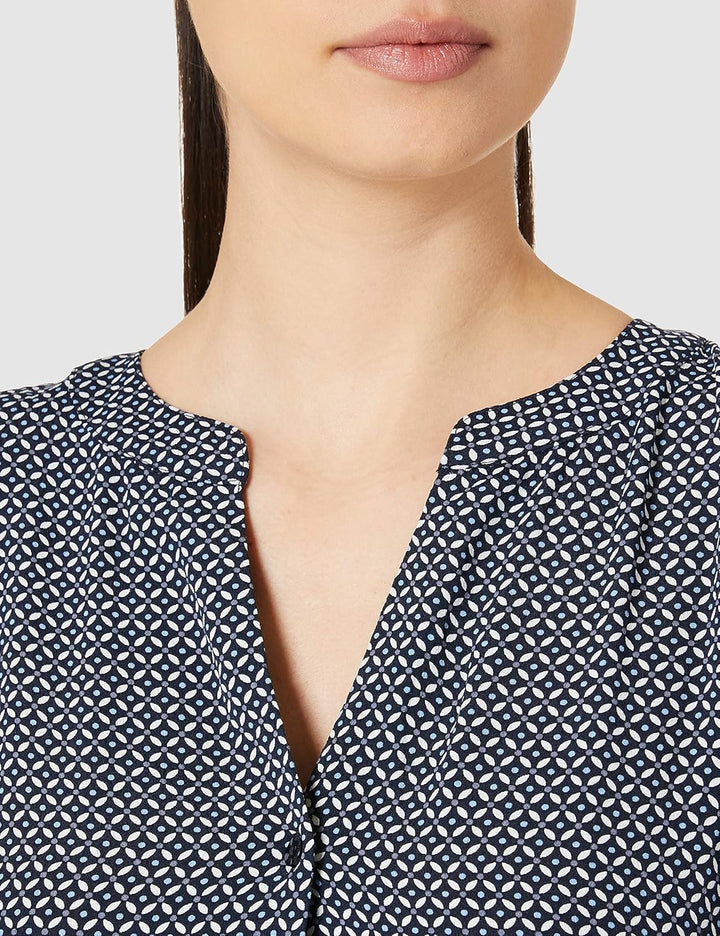 TOM TAILOR Damen Kleid 40 26428 - Navy Geometrical Design, 40 26428 - Navy Geometrical Design