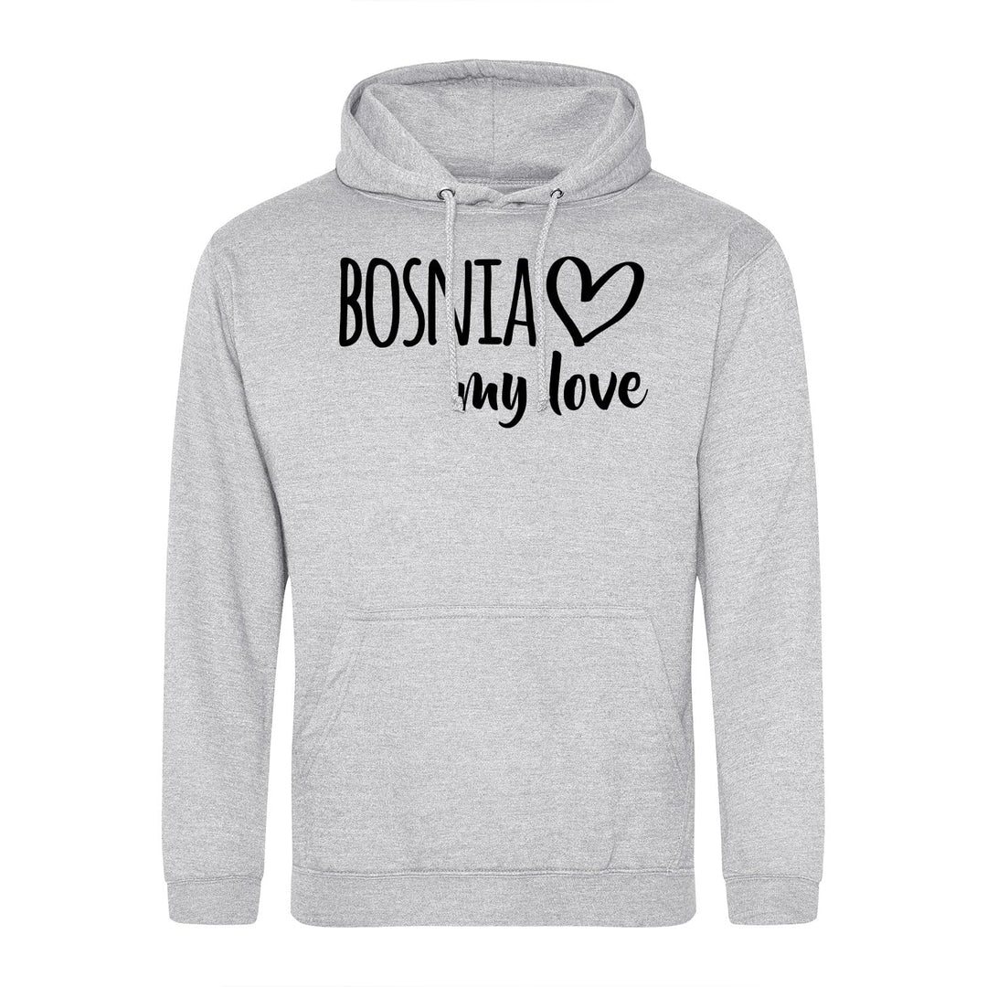 Huuraa Unisex Hoodie Bosnia My Love Pullover Vegan Grösse S-3XL für alle die Bosnien lieben Geschenk