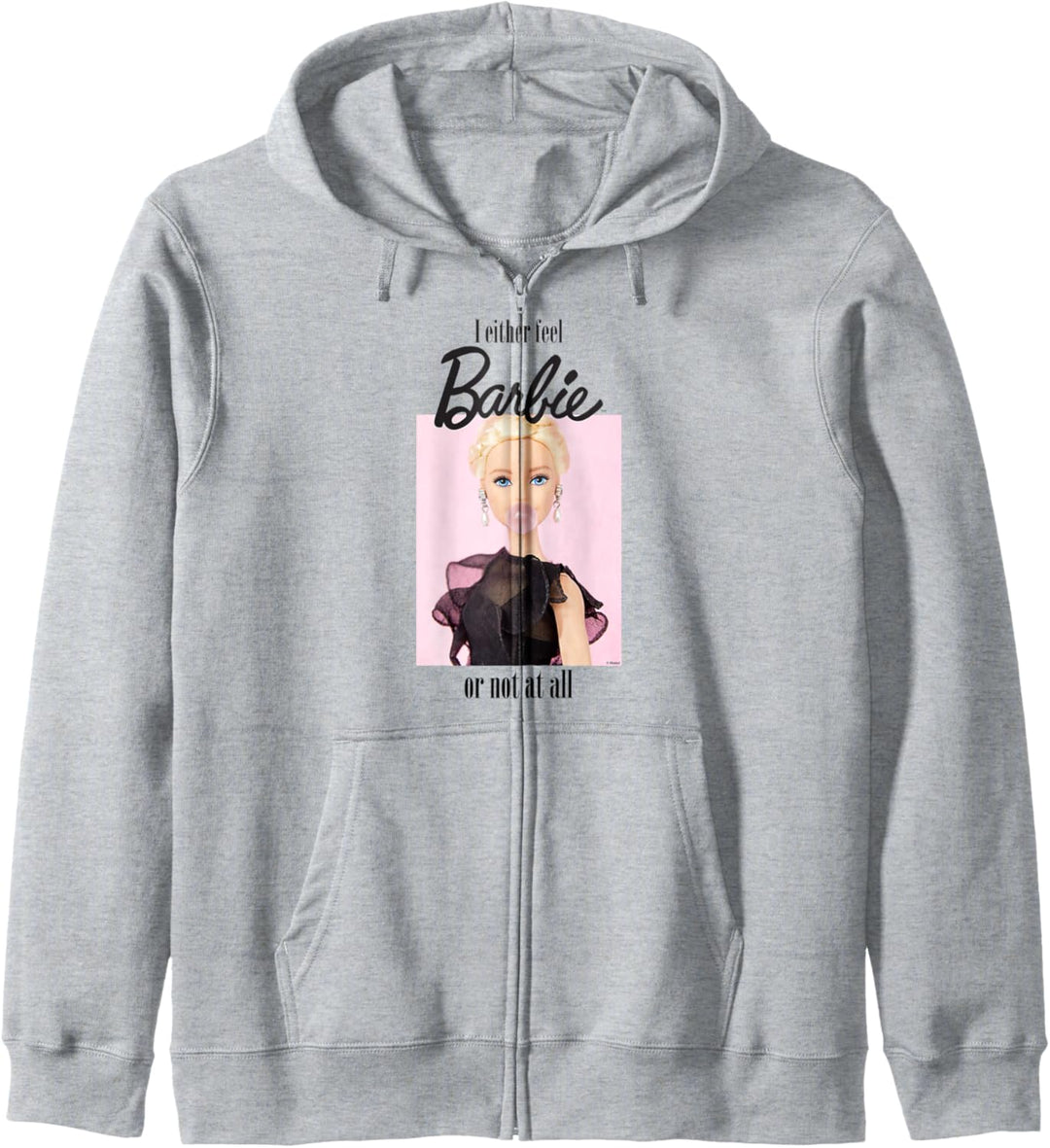 Barbie Sweatshirt für Damen, offiziell, fühlt sich wie Barbie Kapuzenjacke