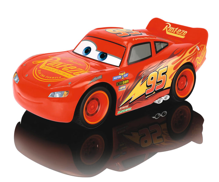 Jada Toys - RC Cars 3 Lightning McQueen 14 cm - Ferngesteuertes RC Auto mit 1-Kanal Funksteuerung -