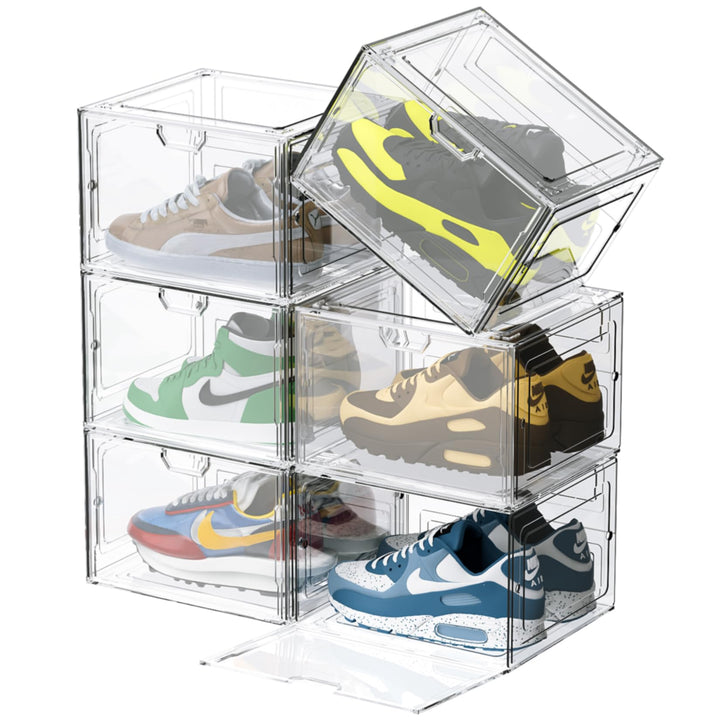 Schuhboxen Organizer-Schuhkartons durchsichtig,Transparent Schuhaufbewahrung für Sneakers und Turnsc