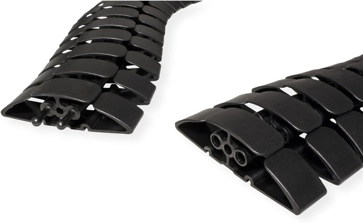 BACHMANN Kabelschlange PRO Kabelführung Schwarz 930.032 (flexibler und robuster Kabelschlauch)