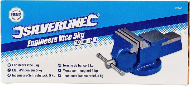 Silverline 938601 Ingenieurs-Schraubstock, 5 kg 100 mm