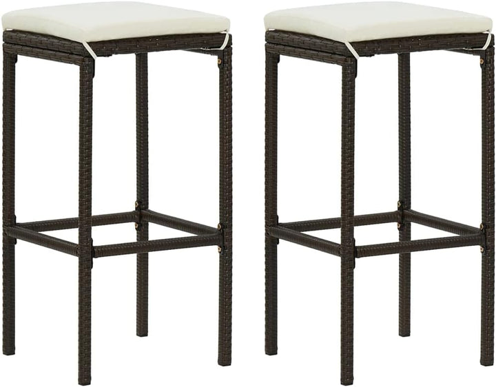 vidaXL 2X Barhocker mit Kissen Barstuhl Tresenhocker Küchenhocker Thekenhocker Tresenstuhl Thekenstu