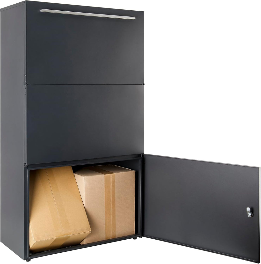 Riesen - Paketbriefkasten, 90 Liter Volumen, für sehr grosse Pakete, XXL Paketkasten, Masse 117 cm x