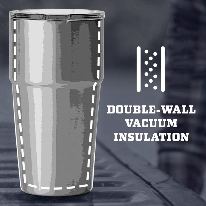 YETI Rambler Stapelbares Pint, vakuumisoliert, Edelstahl mit MagSlider-Deckel, Weiss