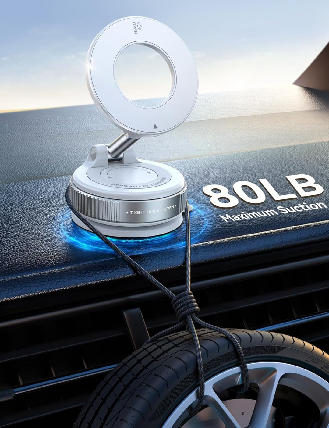 JOYROOM Vakuum Handyhalterung Auto Magsafe–2025 Magsafe Autohalterung [24 XN55 Magneten & Stärkster