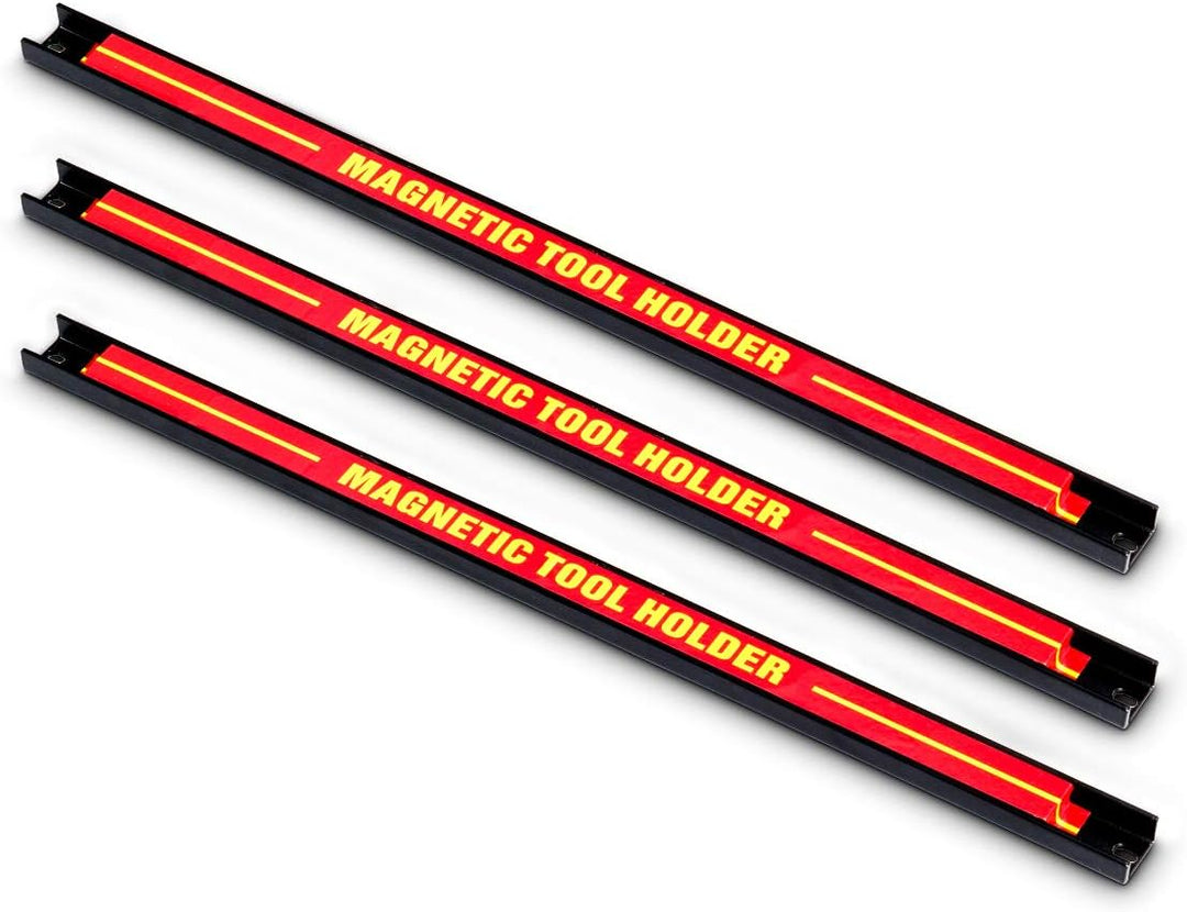 GOPLUS Magnetleiste, Magnet Werkzeughalter Rot, Werkzeug Halterung, Werkzeugleiste, Magnetischer Wer