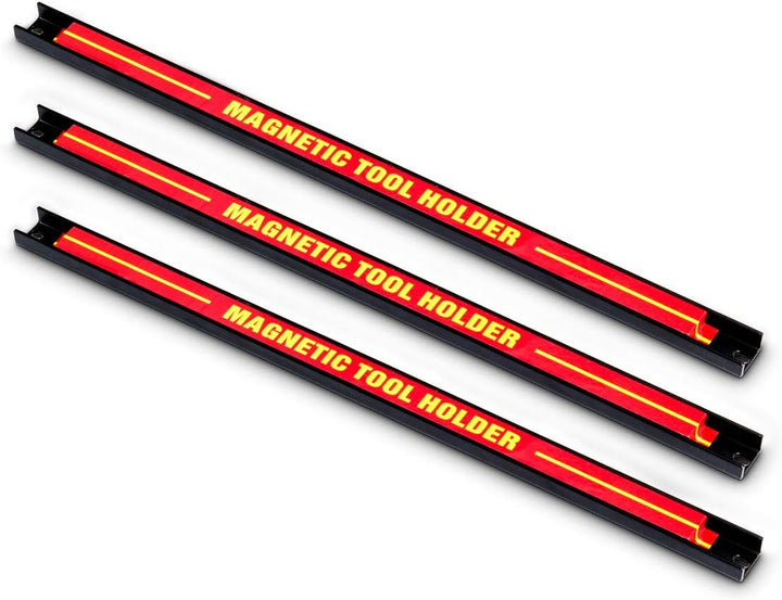 GOPLUS Magnetleiste, Magnet Werkzeughalter Rot, Werkzeug Halterung, Werkzeugleiste, Magnetischer Wer