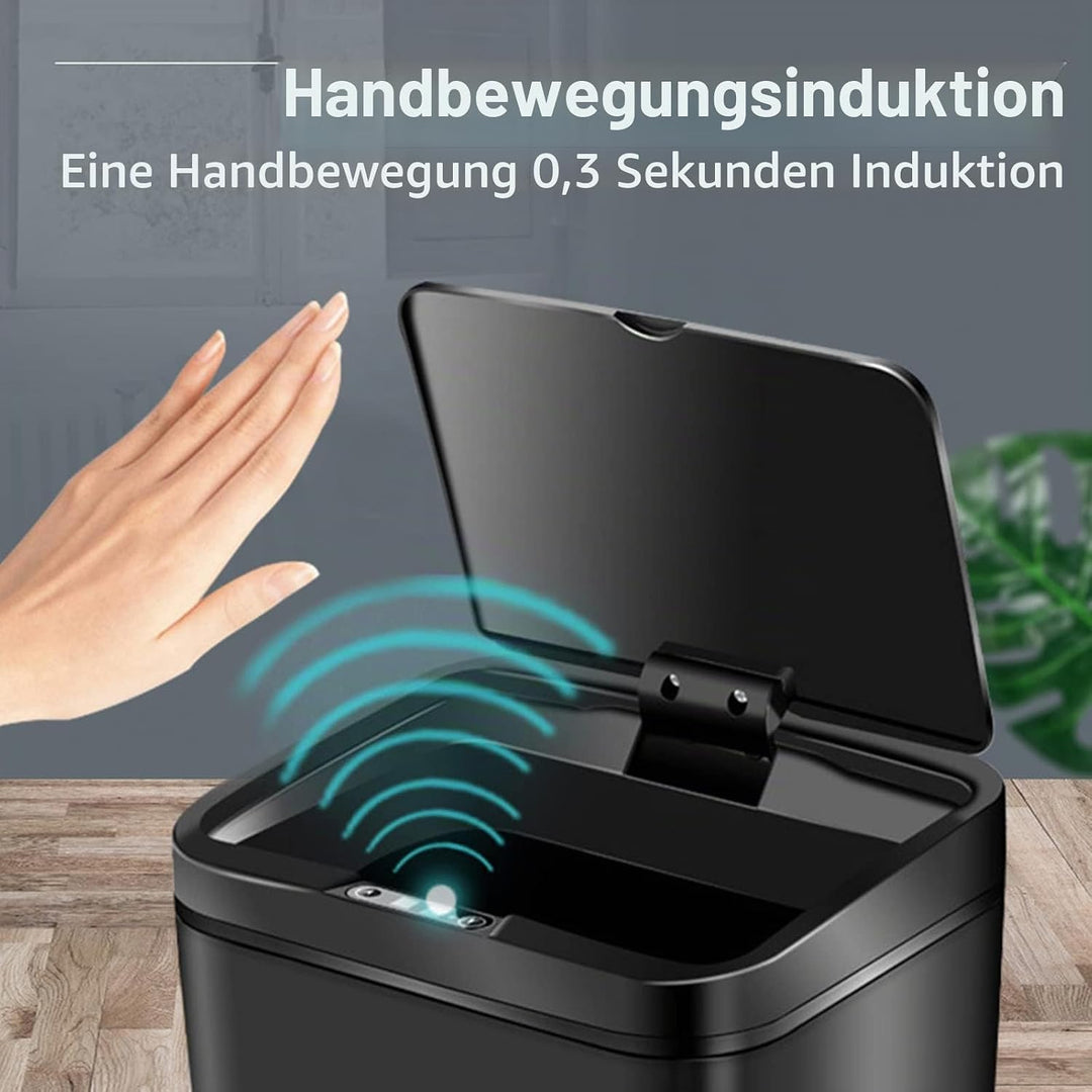 WMLBK Automatic Mülleimer 12 Liter Bewegungssensor-Mülleimer Mülleimer Automatisch mit Deckel Berühr
