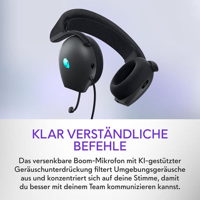 Alienware kabelgebundenes Gaming Headset - AW520H | Windows | Kopfhörer (USB) | Hi-Res Audio | Heads