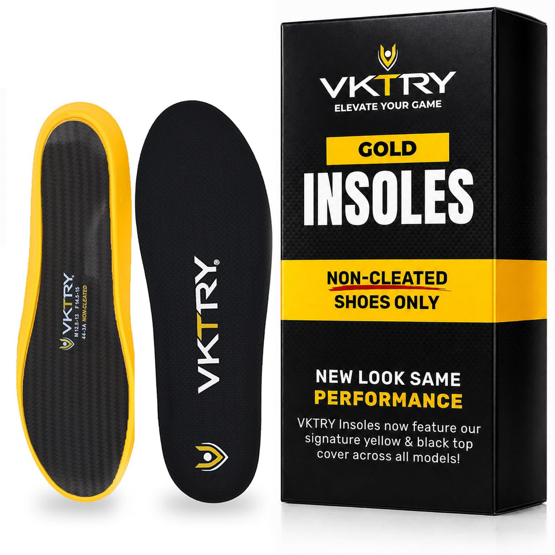 VKTRY Gold-Performance-Einlegesohlen – massgeschneiderte Kohlefaser-Einsätze, nicht gestollte Schuhe